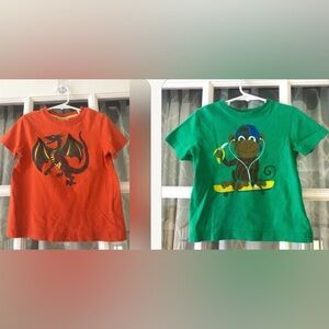 Pair of Hanna Andersson size 90 3T t-shirts in VGUC! 100% cotton 2 shirt pack!